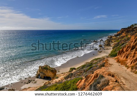 Beautiful and romantic El Matador State Beach in Malibu, Southern California