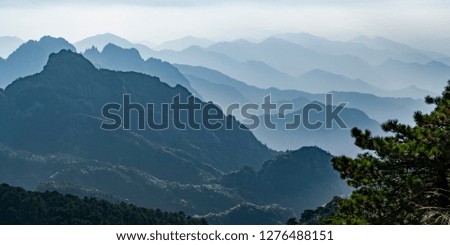 The Beautiful Natural Landscape of Huangshan Mountain in China

