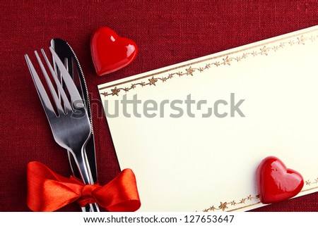 Valentine' day dinner