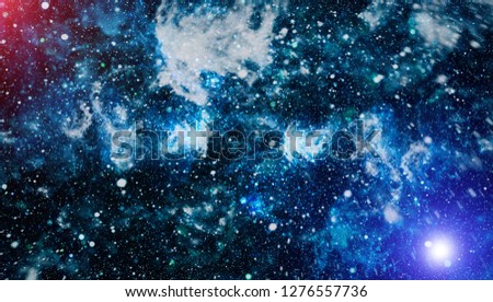 New large panoramic looking into deep space. Dark night sky full of stars. The nebula in outer space. Secrets of deep space.