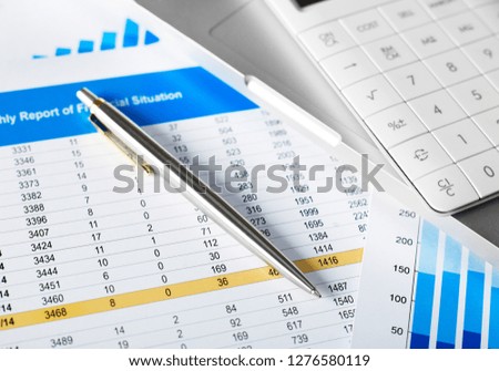 Financial data report