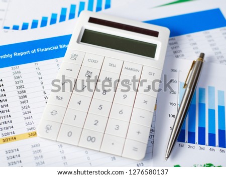 Financial report concept