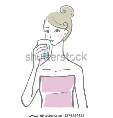 hydration water lady