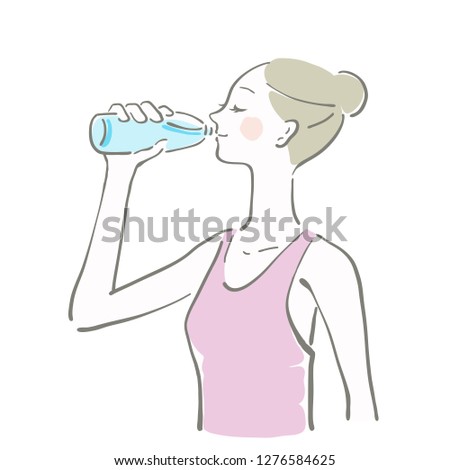 hydration water lady