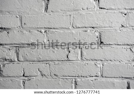 texture of old white brick wall