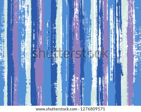 Watercolor strips seamless vector background. Uneven ink hatch vertical lines textile pattern. Cute wall decor ornament sample. Striped tablecloth textile print.