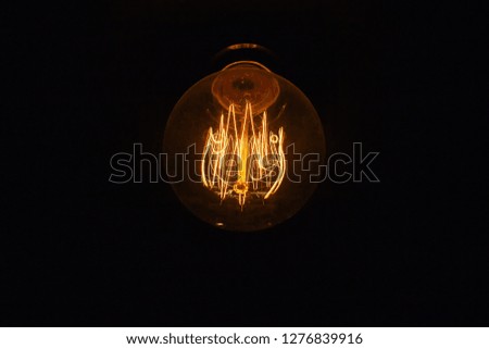 Decorated with antique lamp.
