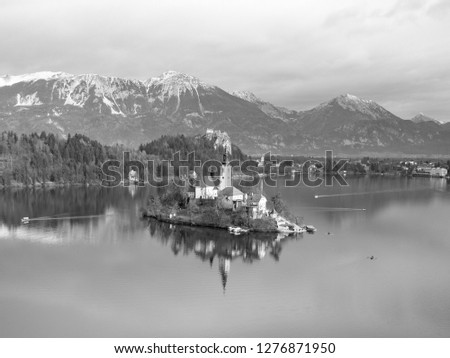 Lake Bled with its island and a church is the most notable as a popular tourist destination in Slovenia as whole.