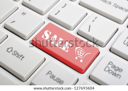 Sale key on keyboard