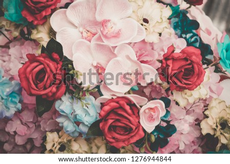 Beautiful bouquet flower for background