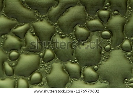 Water drops on metal texture