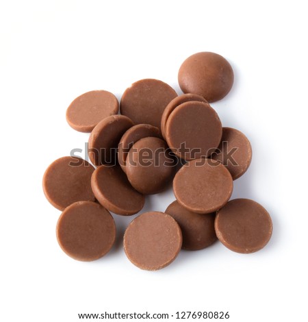 Sweet Chocolate Button isolated over white background
