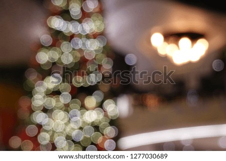 Blurred backgrounds of light bokeh backgrounds, Christmas celebration party new year concept