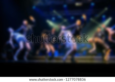 Abstract blur rock music live on concert stage