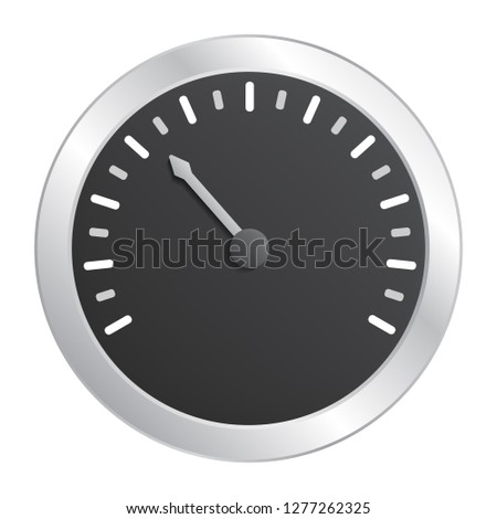 Speedometer icon. Realistic illustration of speedometer vector icon for web design