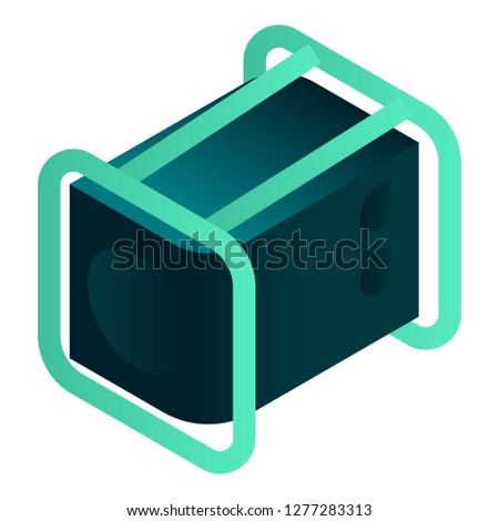 Power generator icon. Isometric of power generator vector icon for web design isolated on white background