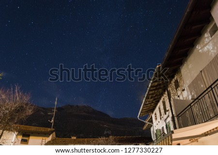 North Italy night sky