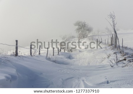 Winter on countryside - magic winter in Romania - Winter in Caras-Severin