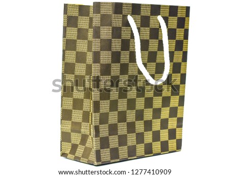 Paper bag on a white background