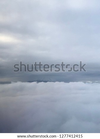 Pictures of skies taken from airplane. Beautiful arial images.