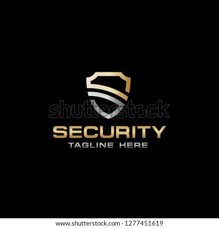 Shield Letter S, Security Logo Template - Vector
