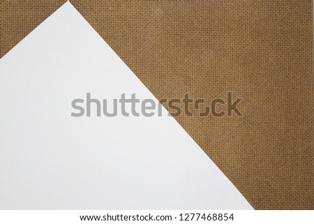 Background, brown board and note paper