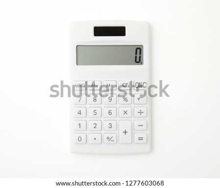 close up of the calculator Royalty-Free Stock Photo #1277603068