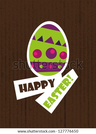 Easter card, Easter egg