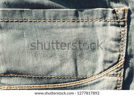Gray jeans texture frame, copy space