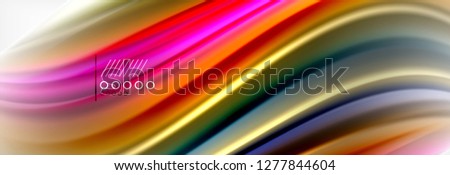 Abstract wave lines liquid fluid rainbow style color stripes background. Vector artistic illustration for presentation, app wallpaper, banner or poster