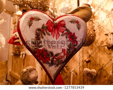 Picture with xmas heart