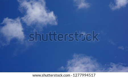 clouds formation with clear blue skie