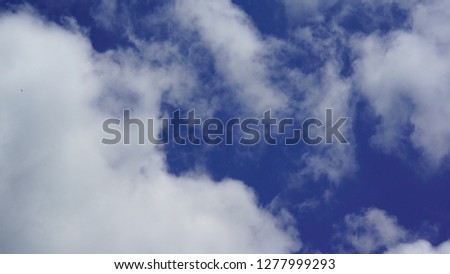 cloud formation with clear skies
