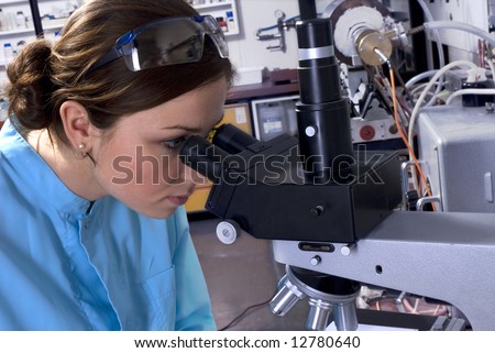 A technician at work in the laboratory