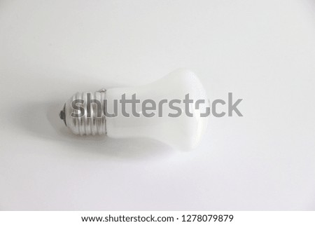Lamp white background in studio