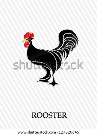 Abstract rooster