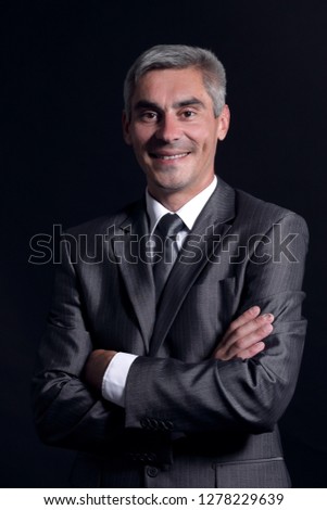 portrait of confident adult business man