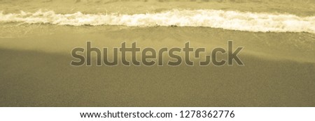 Colored sea waves