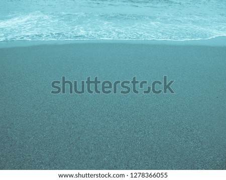 Aqua colored beach