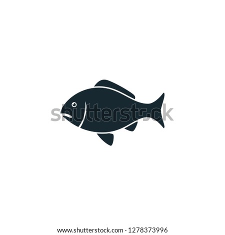 Fish Icon Seafood Symbol Logo Template