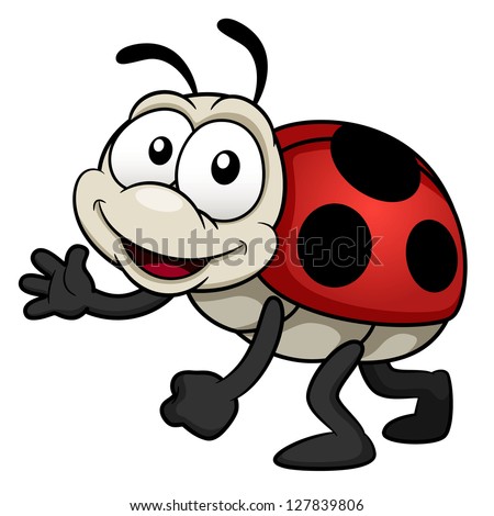 illustration of cartoon Lady bug