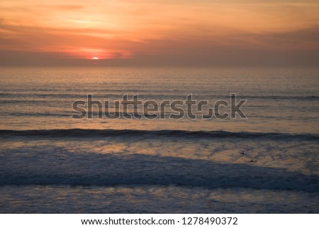 Scenic Pacific Ocean Sunset