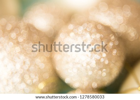 Glitter gold color close up