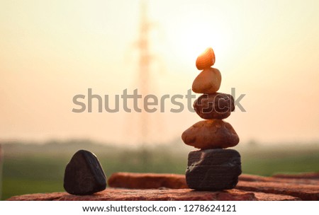 Stacked pebbles,a perfect spot for Meditation 