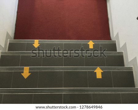 Up and down stairs in the building