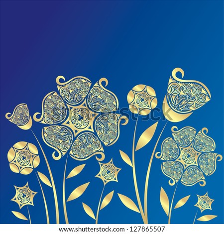 Floral pattern background vector illustration