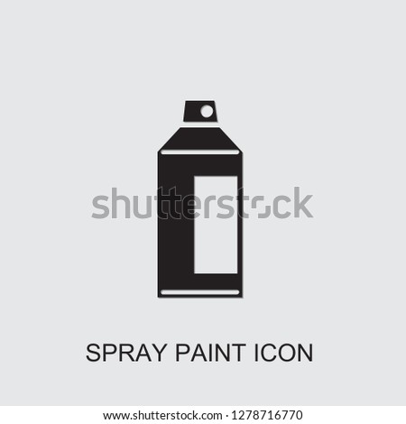 spray paint icon . Editable filled spray paint icon from construction. Trendy spray paint icon for web and mobile.