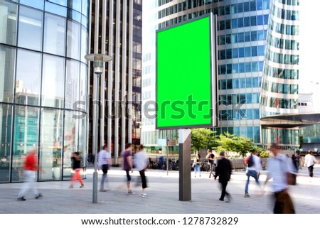 View of a Mock up of an Outdoor Billboard Advertisement