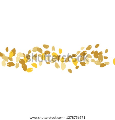 Cute  Pattern with Leaves for Greeting Card or Poster. Vector Background for Spring or Summer Design.
