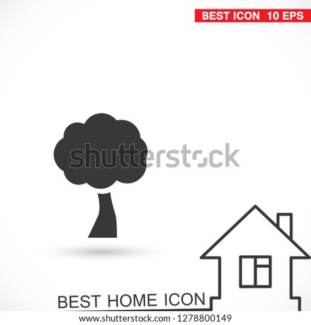 Vector icon tree 10 EPS